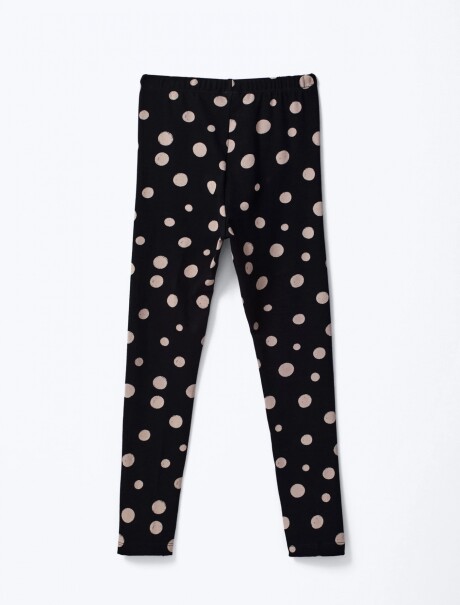 CALZA INFANTIL CON ESTMPADO NEGRO
