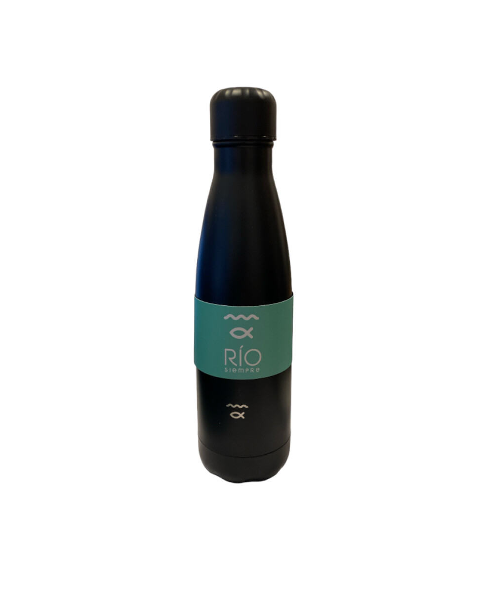 Botella Rio Acero Inox Tapa rosca 450 ml - Negro 