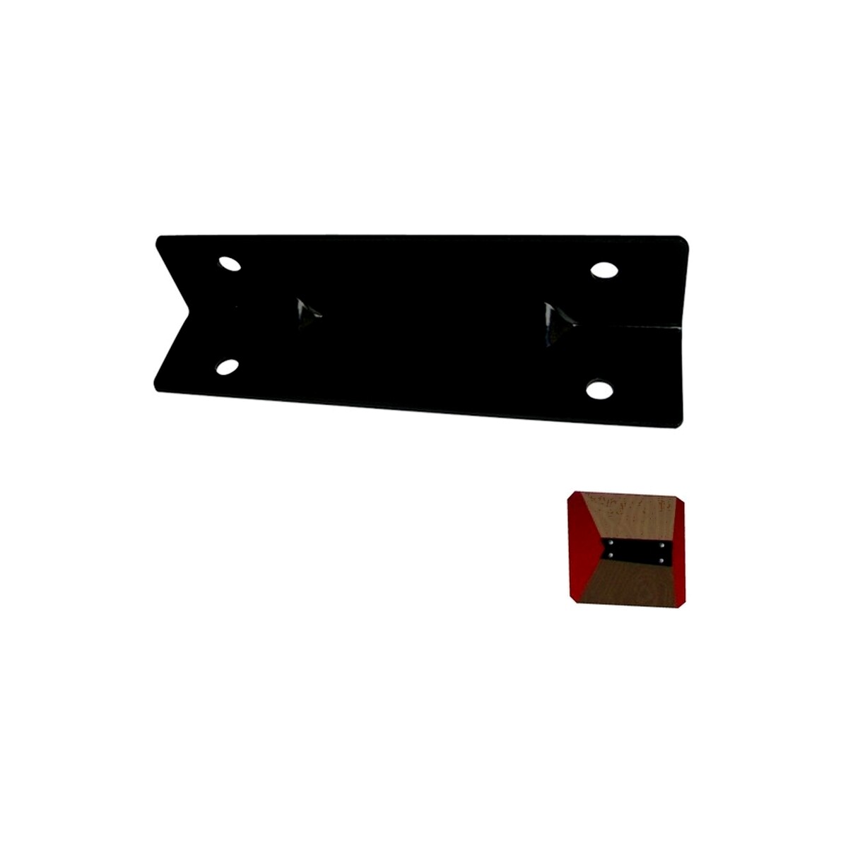 Conector negro 165x30x30mm p/tirante SC 