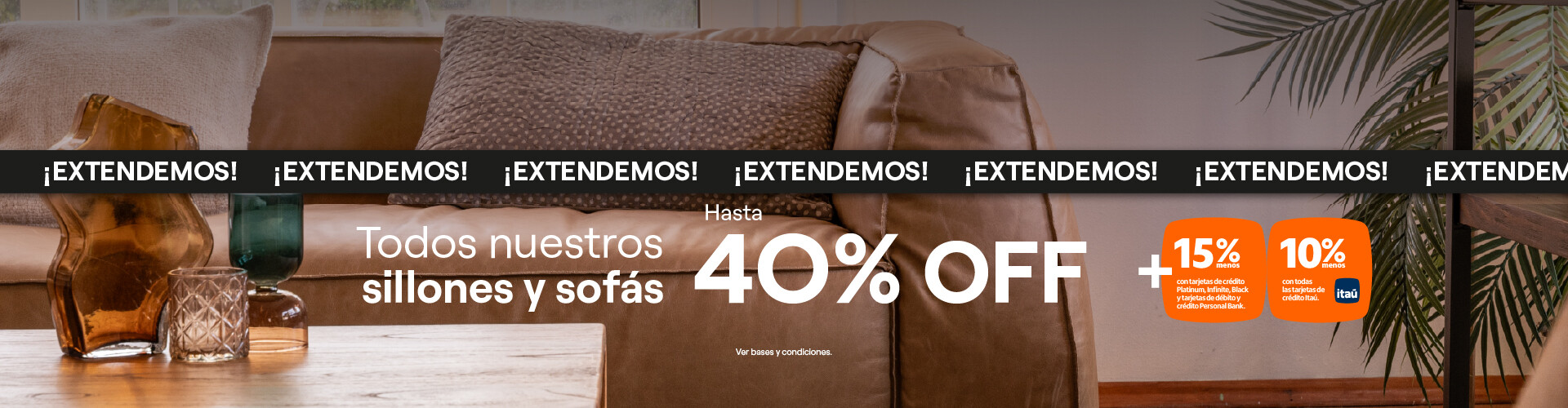 SOFAS 40% EXT