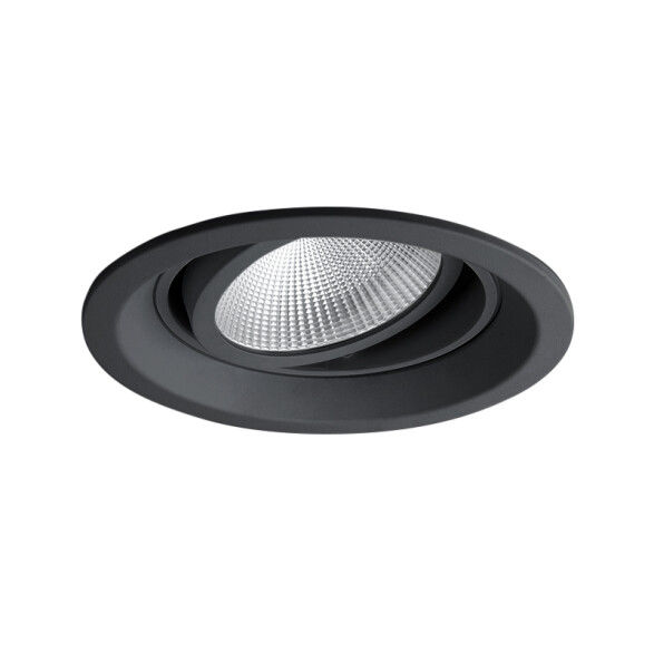 Downlight profundo redondo móvil negro 42W 3000K MN0021