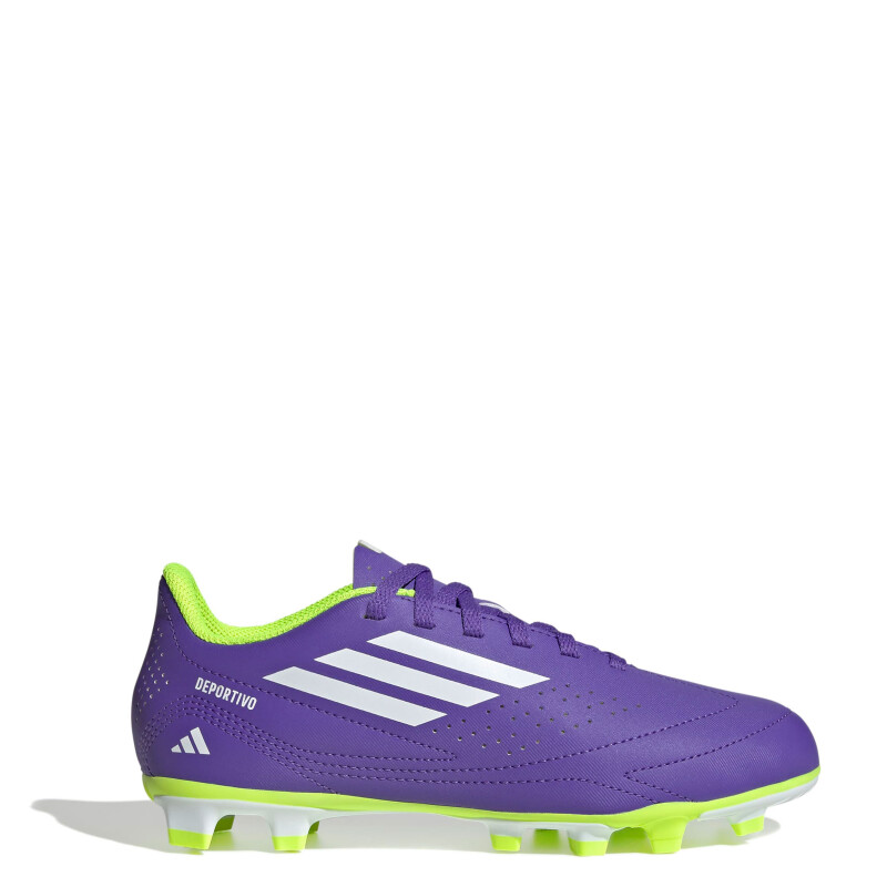 Championes de Niños Adidas Futbol 11 III FxG Púrpura - Blanco - Amarillo Limon