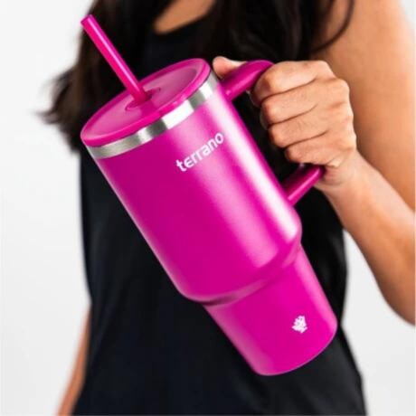 Vaso Spotie Cup Terrano Acero Inoxidable FUCSIA