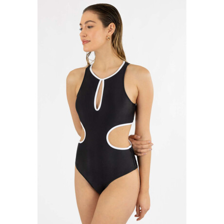 Malla milena liso Negro