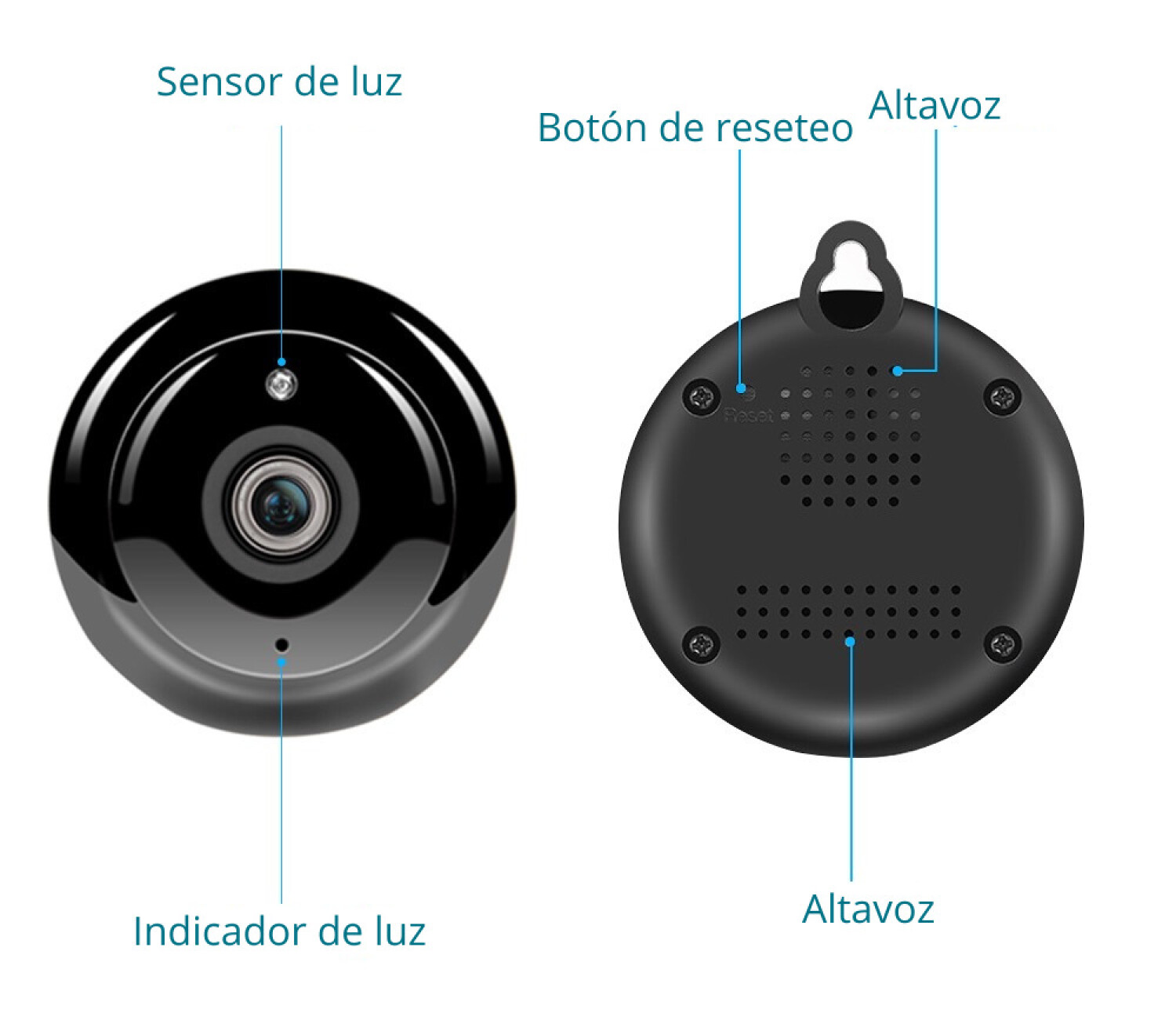 Mini Camara Seguridad Wifi Inalambrica Para Casas Con Sensor De