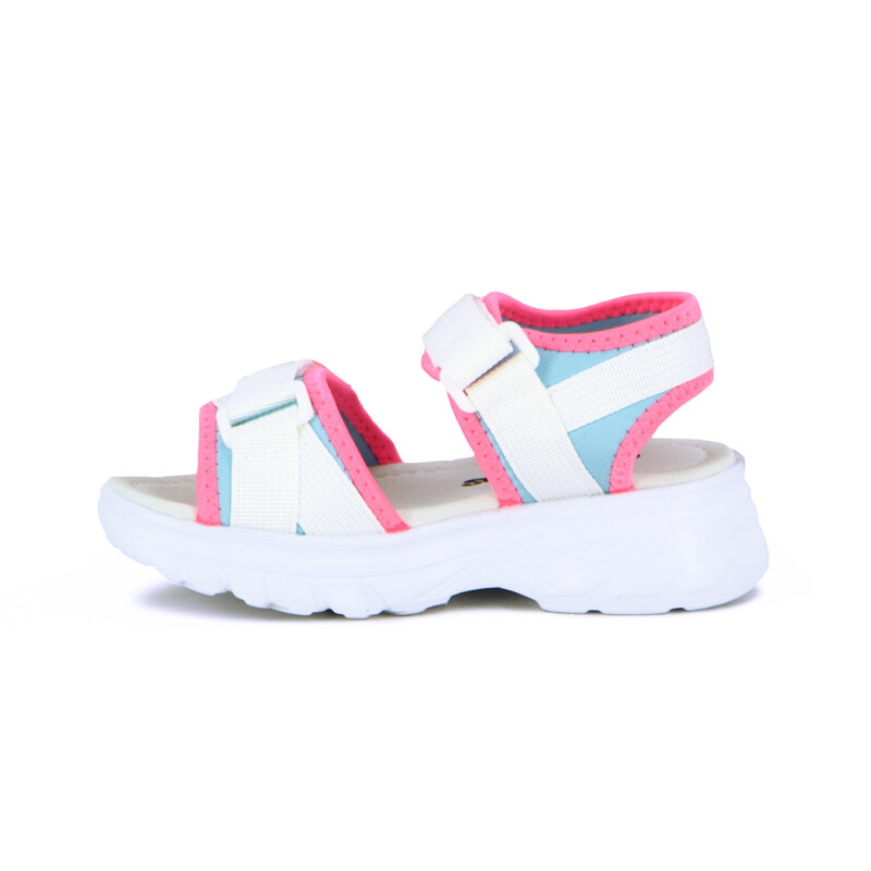 Angus Sandalia Niña Tira C/ Pulsera Y Velcro Lavanda