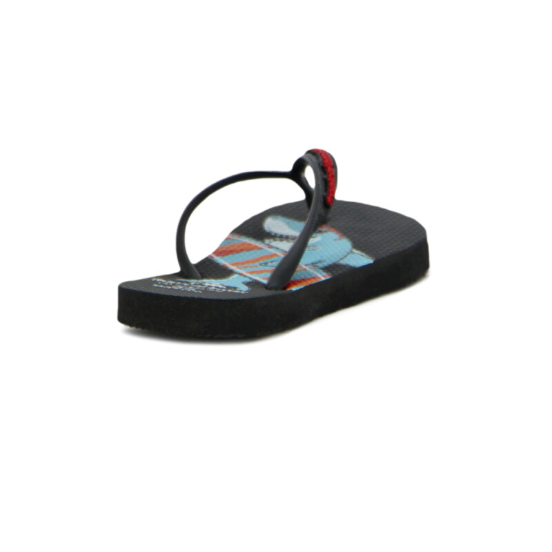 Chanclas Tropical Brasil Ojota Infantil De Niño - Negro Negro