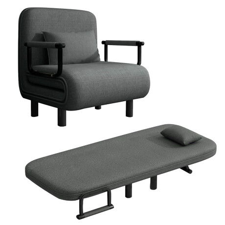 Sofá Cama 1 Cuerpo Reclinable Plegable con Almohadón 121-1 001