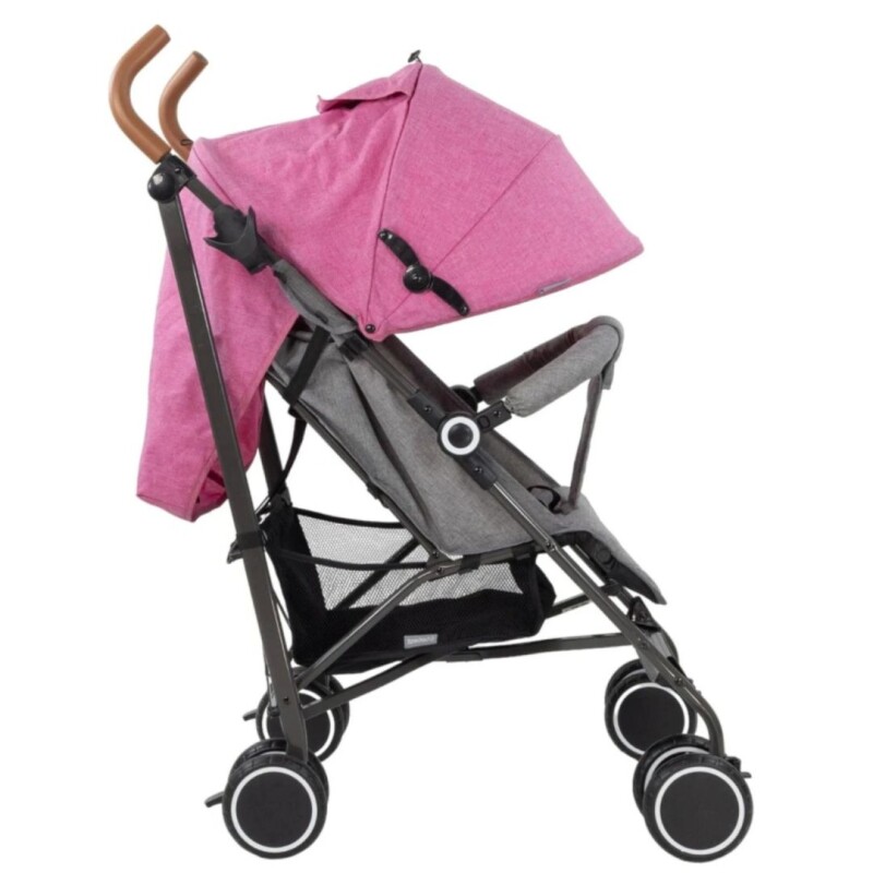 Coche Paraguitas Bebesit Clap Gris/Rosa Coche Paraguitas Bebesit Clap Gris/Rosa