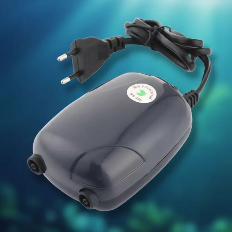 OXIGENADOR BOMBA DE AIRE PARA PECERAS ACUARIO 2 SALIDA OXIGENADOR BOMBA DE AIRE PARA PECERAS ACUARIO 2 SALIDA