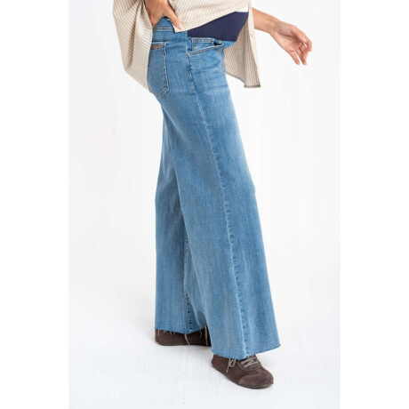 Jean Lemon Mama Flared Wide Leg Denim