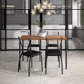 JUEGO DE COMEDOR MESA + 4 SILLAS - FREIJO/NEGRO JUEGO DE COMEDOR MESA + 4 SILLAS - FREIJO/NEGRO