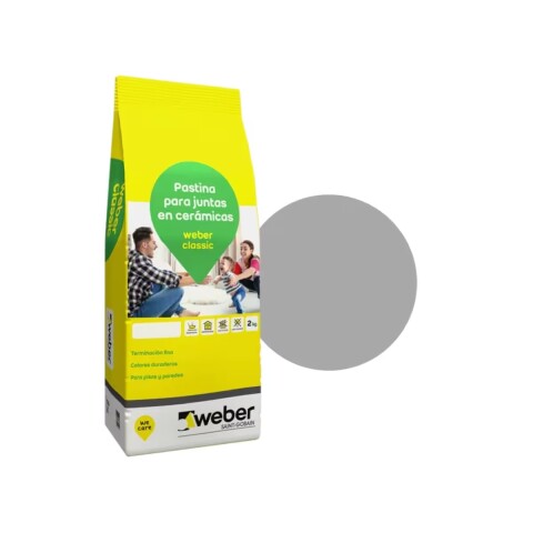 Pastina weber classic juntas 2kg Gris Perla Pastina Weber Classic Juntas 2kg Gris Perla