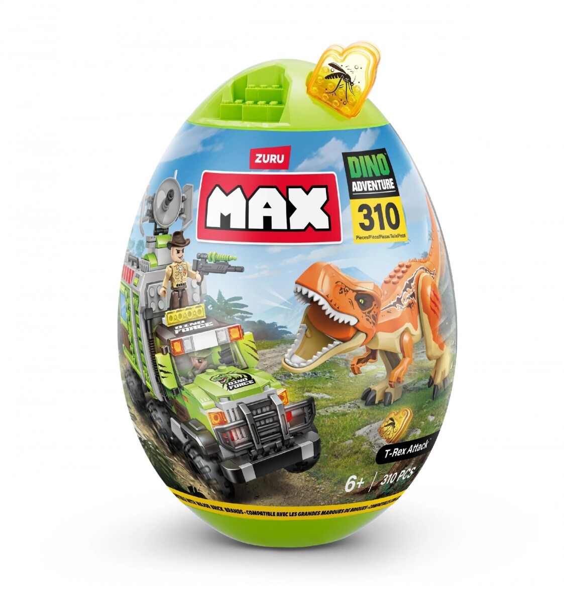 ZURU - MAX - Dino Adventure T-Rex Attack (310 piezas) 