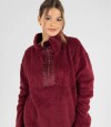 Sweater sherpa Bordeaux