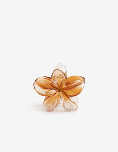 Broche Flores Broche Acrílico Flor - Marron Chocolate