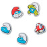 Jibbitz Los Pitufos 5 Pack Multicolor