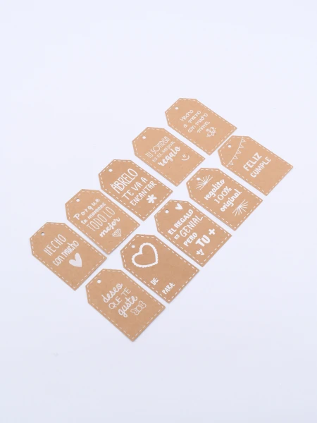 ETIQUETAS PARA OBSEQUIOS SET x 10 ESTAMPADO 1