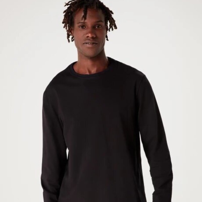 Camiseta Manga Larga Negra Camiseta Manga Larga Negra