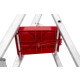 Escalera De Aluminio Tijera 6 Escalones Plegable Gris