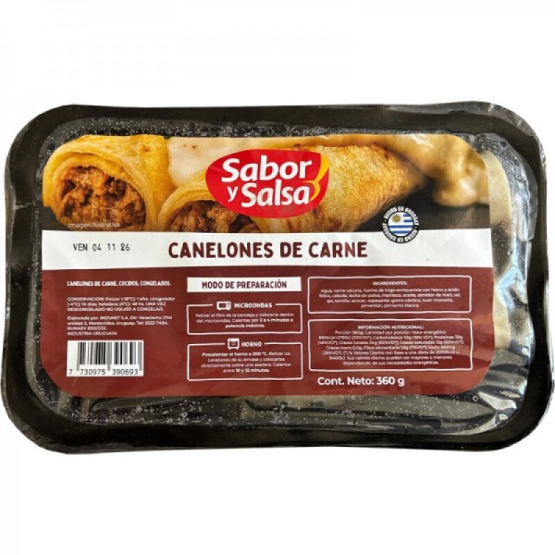 CANELONES DE CARNE 360 G CANELONES DE CARNE 360 G