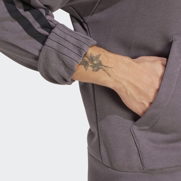 Canguro Adidas 3 Tiras Essentials Gris