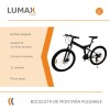 Bicicleta de montaña plegable rodado 29 Lumax Negro