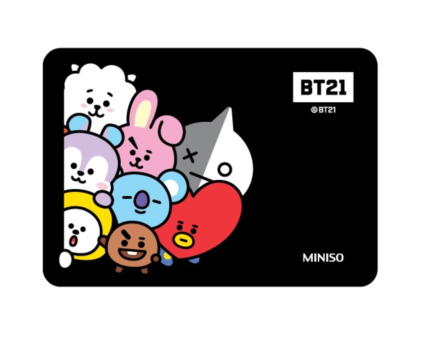 Mousepad BT21 - negro 