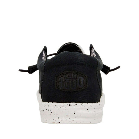 Zapatos Hey Dude Wally Canvas Slip Negro