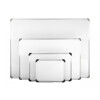 Pizarra blanca Tex con marco de aluminio 30 x 40 cm