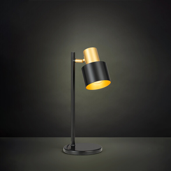 Portátil de mesa negro/cobre 1XE27 A:40 CM FIUMARA EG2207