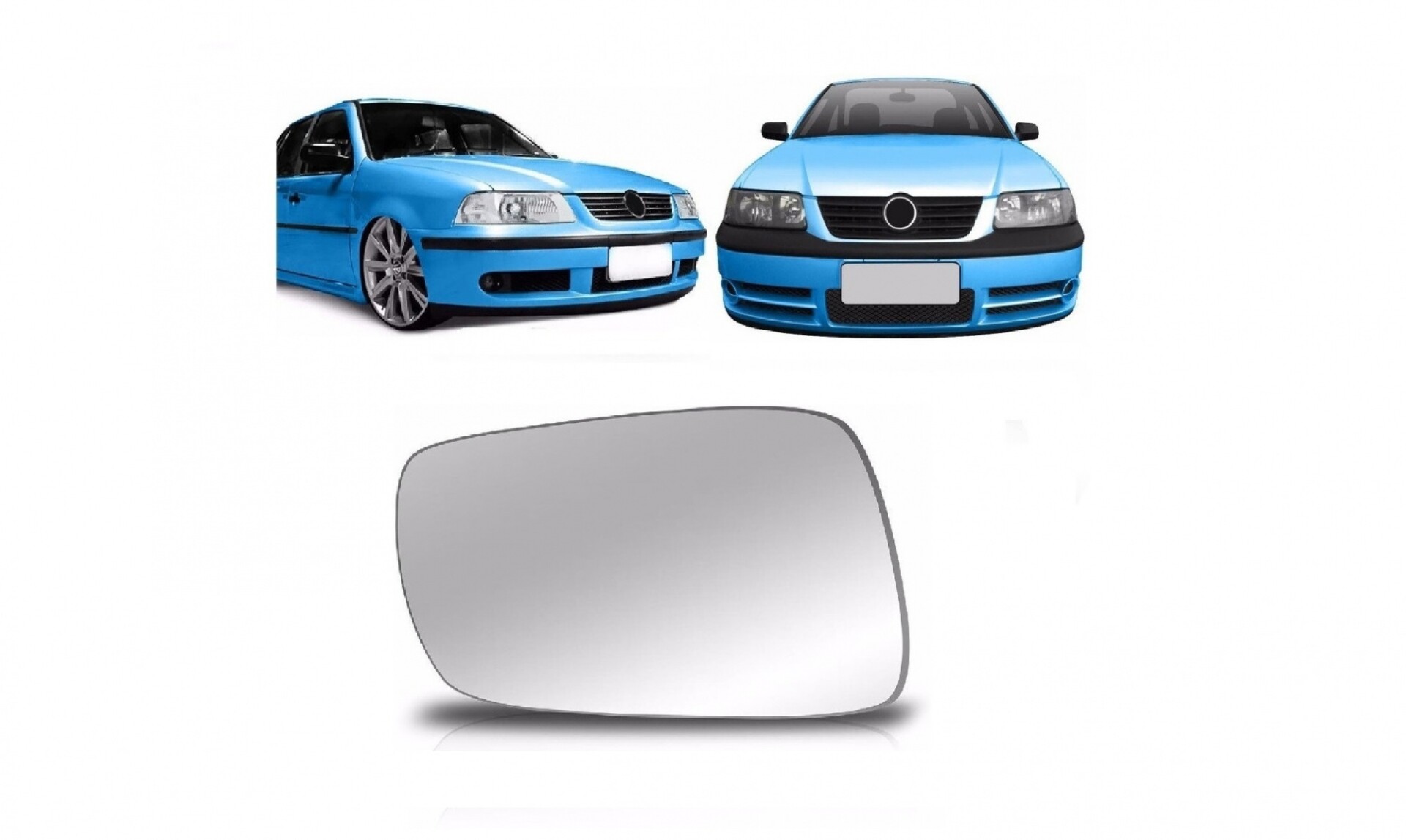 VIDRIO DE ESPEJO DERECHO GOL G3 / G4 / BORA PLANO 