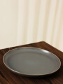 Plato Mesa Dark Grey Color Unico