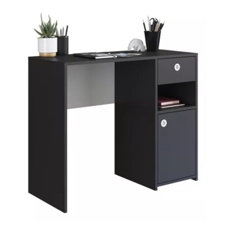 ESCRITORIO CON CAJON Y PUERTA - NEGRO ESCRITORIO CON CAJON Y PUERTA - NEGRO
