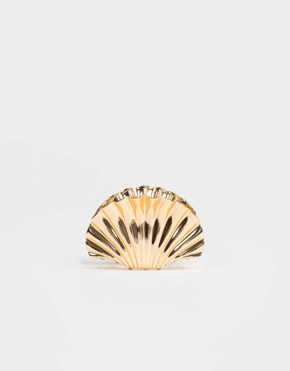 Broche Metálico Caracola - Dorado 