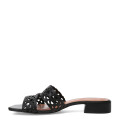 Sandalias de Mujer Bottero Cuero Calado Negro