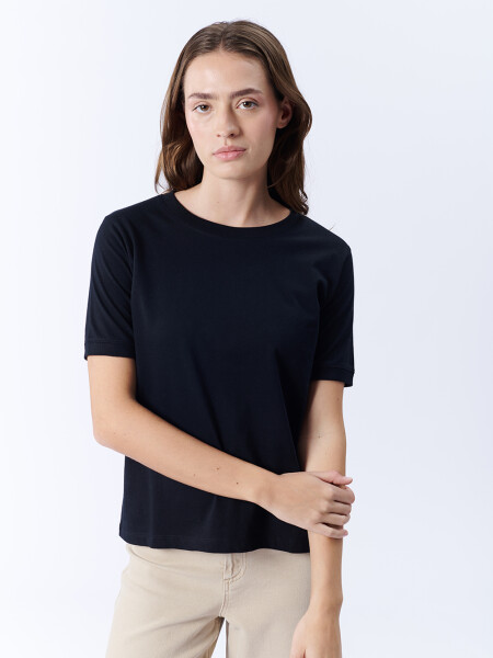 Remera manga corta básica Negra