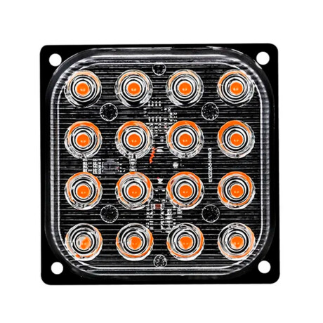 FAROL - FARO 16 LED AMBAR 85X85 12/24V - FAROL - FARO 16 LED AMBAR 85X85 12/24V -