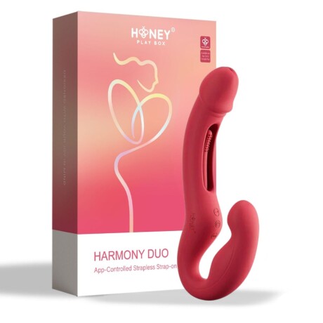 Vibrador Punto G Strap On Usb Con App Honey Harmony Duo Vibrador Punto G Strap On Usb Con App Honey Harmony Duo