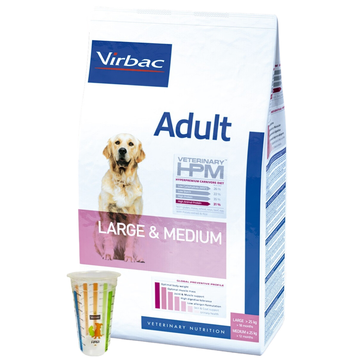 Hpm Adulto L&m Perro 12 Kg 