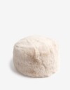 Sombreros invierno Gorro De Pelo Sintético - Blanco Crudo