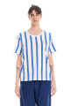 T-shirt Atenas Stripes Azul