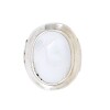 Anillo Circulo-Plata 925-Piedra Nacar-AN3387 conpiedra