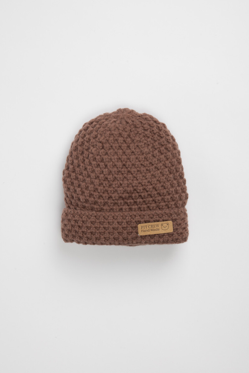 Gorro punto - Marrón 