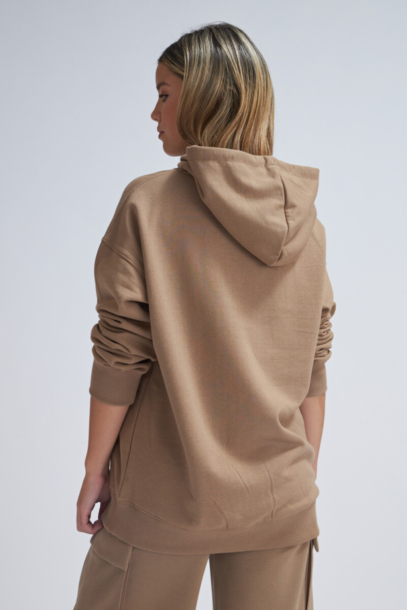 Hoodie deportivo Visón