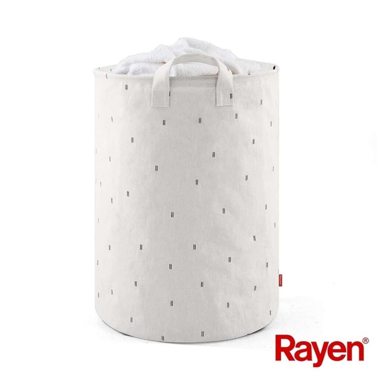 Cesto P/Ropa Tela Canvas D40X55Cm 70L - Blanco 