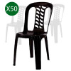 Pack 50 Sillas De Jardín Bistro Apilable Resistente Negras Pack 50 Sillas De Jardín Bistro Apilable Resistente Negras