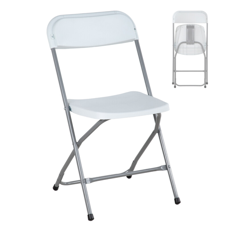 Set por 6 Silla Plastico Reforzada Plegable Eventos Jardin Set por 6 Silla Plastico Reforzada Plegable Eventos Jardin