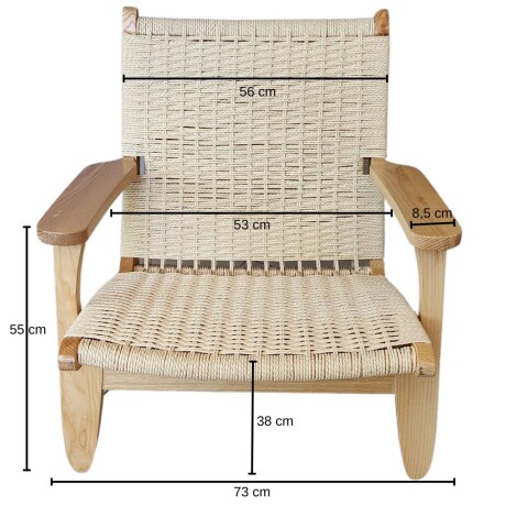 Butaca nórdica estilo Hans Wegner Butaca nórdica estilo Hans Wegner