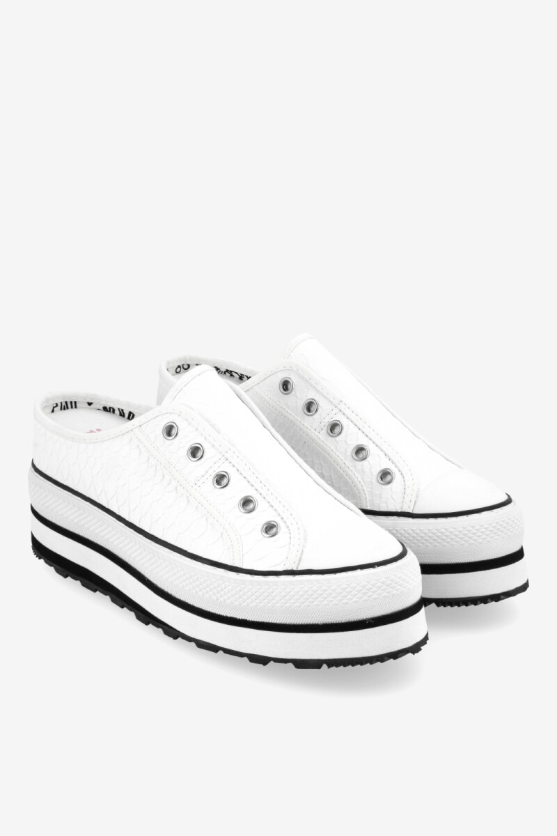 ZAPATILLA OLD SCHOOL - SLIPPER Blanco